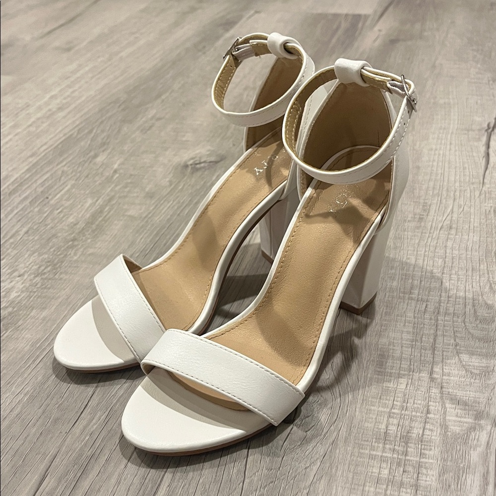 Strap white Heels